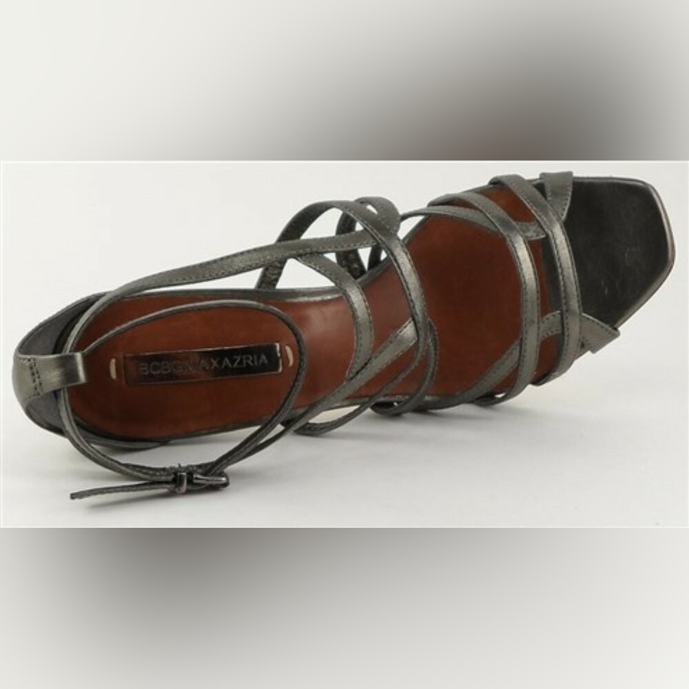 BCBGMaxazria metallic bronze stiletto heels - Picture 5 of 6